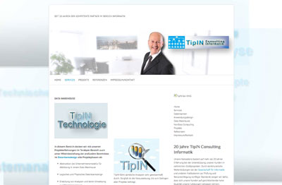 Webdesign für TipIN Consulting