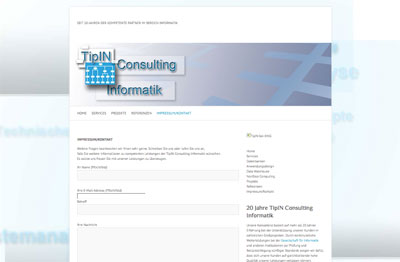 Webdesign für TipIN Consulting